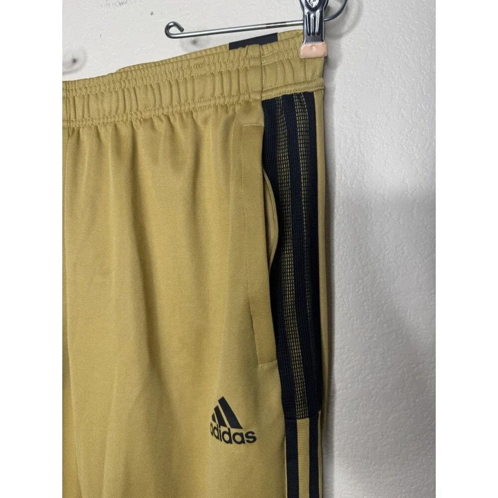 Adidas Mens Joggers Track pants Adidas tiro pants Sz M Gold Soccer Football - Picture 8 of 14